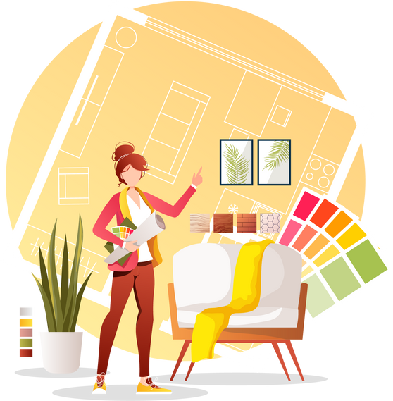 Interior Designer Illustration